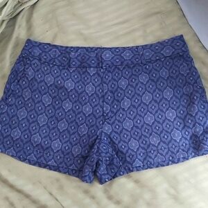 Cynthia Rowley Blue Soft Linen Shorts Sz 8